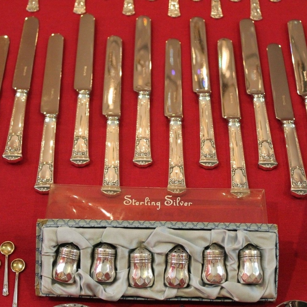 Tiffany San Lorenzo Silver Complete Flatware Set - Picture 5 of 8